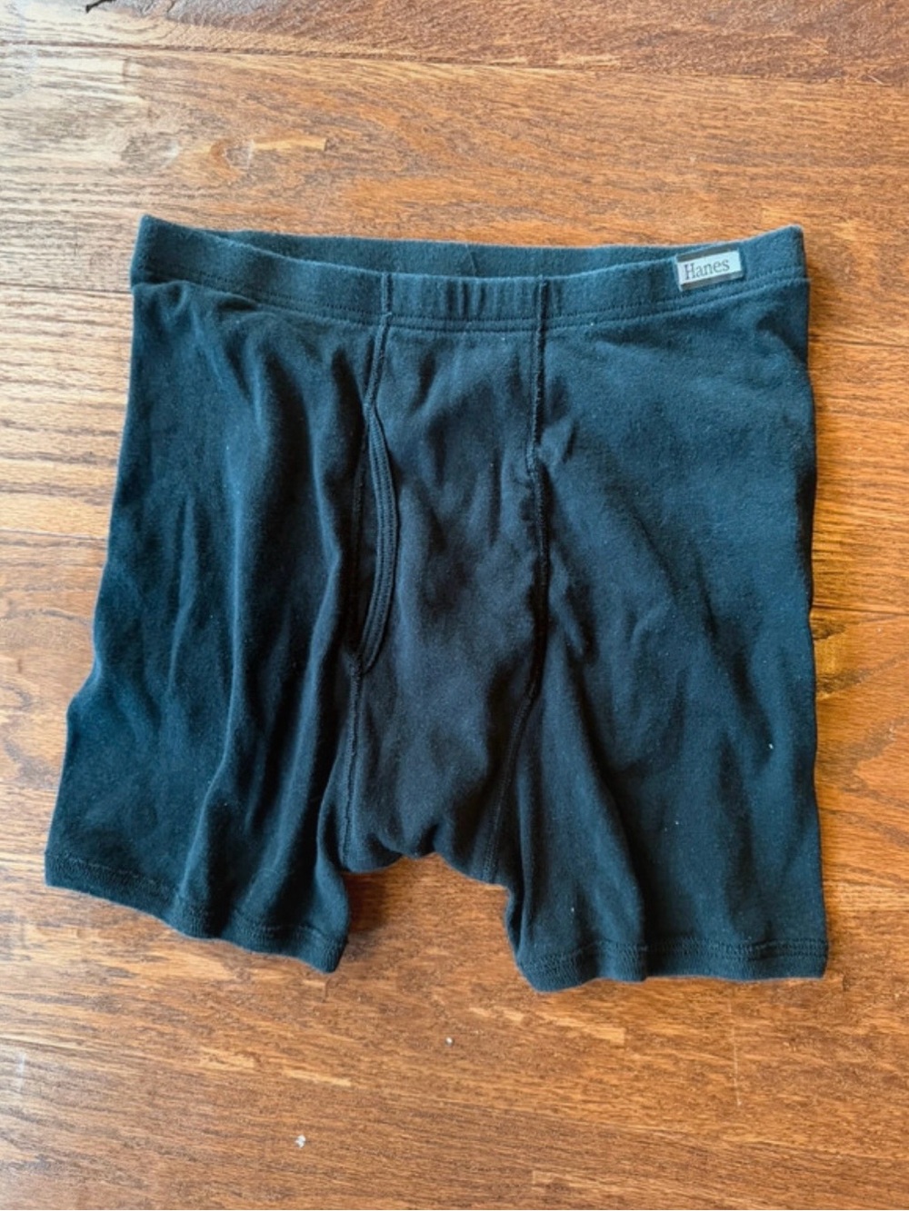 Hanes Men's Black Boxer Briefs - Classic Support